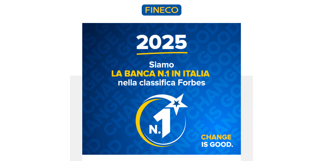 Rappresentazione visiva dell'articolo: Forbes - Fineco Bank numero uno in Italia